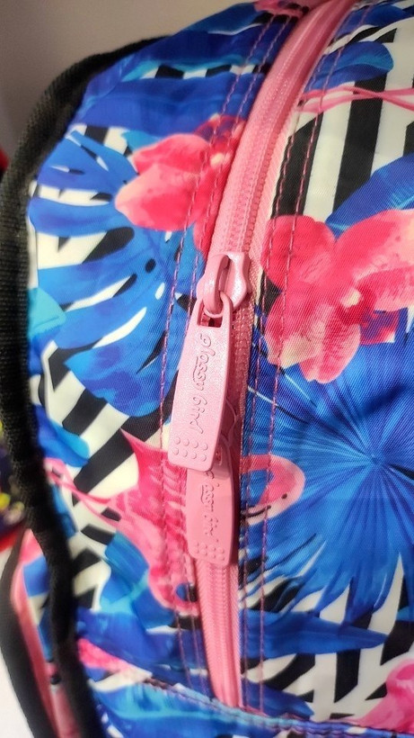 کوله پشتی مدرسهای دخترانه Glossy Bird دو رو وارداتی